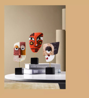 創意抽象藝術人臉桌面裝飾品