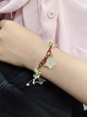 冰透玉髓編織手鍊